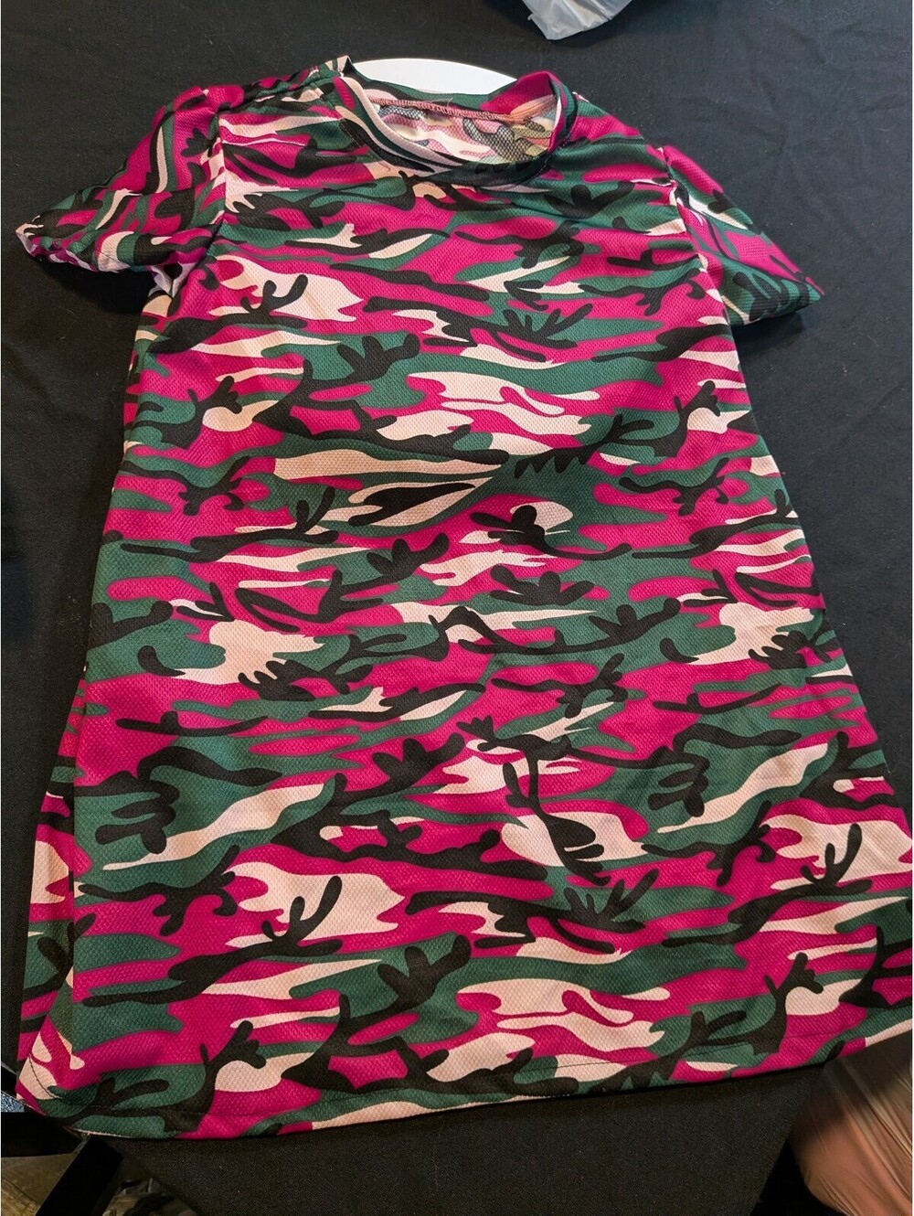 Girls Pink Camo T-Shirt Dress Size 7